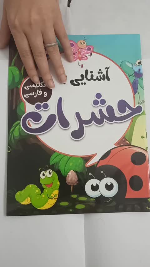 کتاب کودک آشنایی با حشرات فارسی و انگلیسی 