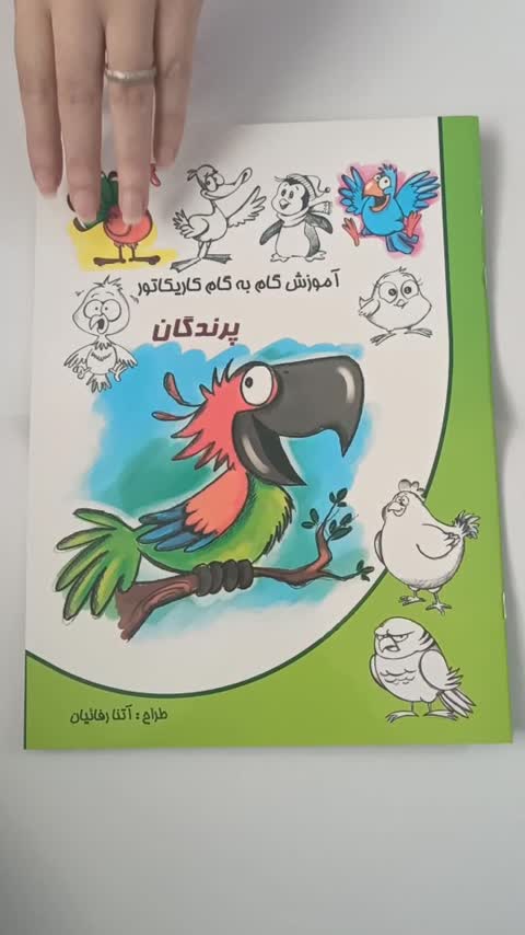 کتاب آموزش گام به گام کاریکاتور پرندگان 