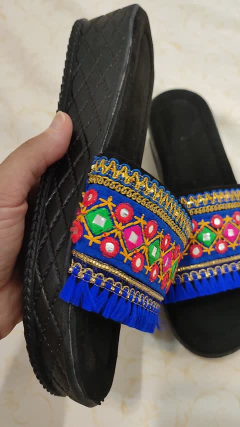 صندل دخترونه و زنانه سوزندوزی سنتی لژدار