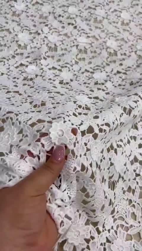 گیپور تور قلاب بافی سفید مناسب خرجکار وپیراهن مجلسی و شومیزقیمت برای 50سانته