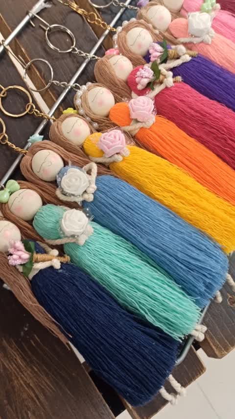 جاکلیدی مدرن فرشته مکرومه بافی 