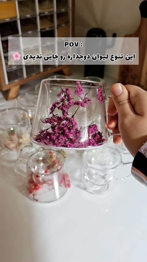 لیوان دوجداره پیرکس 250 میل