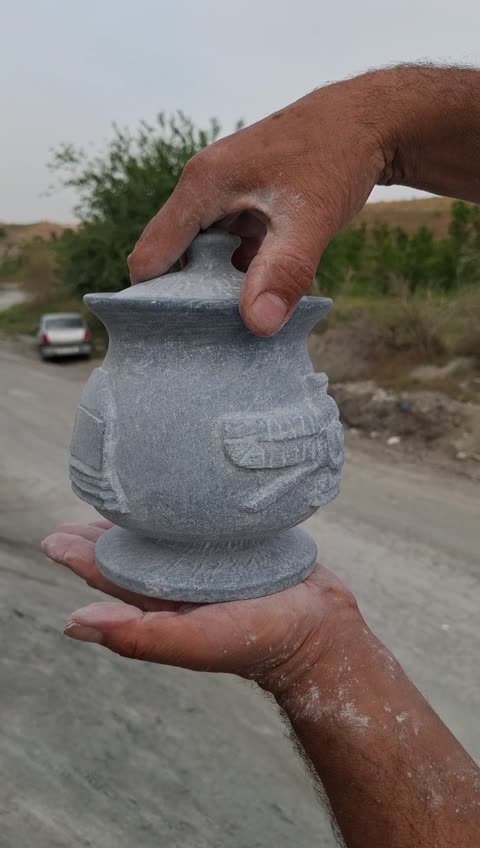 شکلات خوری سنگی طرح دار