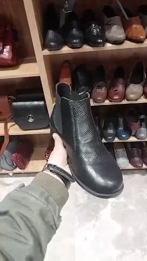 کفش چرم زنانه و دخترانه چرم اصل گاوی سبک و شیک کد tab