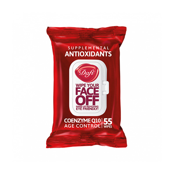 دستمال مرطوب پاک کننده آرایش آنتی اکسیدان دافی 55 عددی Dafi Antioxidants Make Up Removing Wipes 55 Pcs