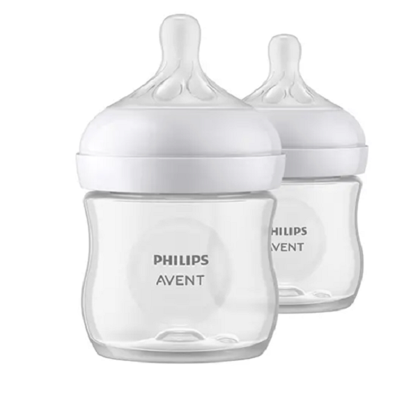 شیشه شیر نچرال 125میل ریسپانس اونت دو عددی Philips Avent scy900/02
