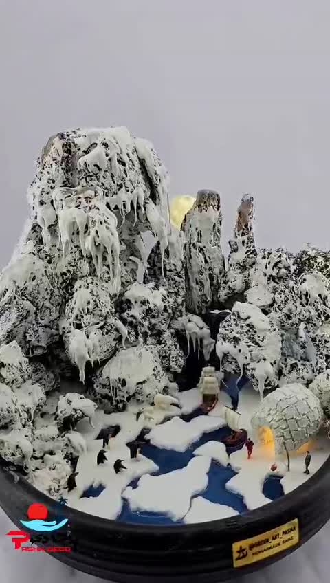 آبنما حلقه نور طرح یخبندان