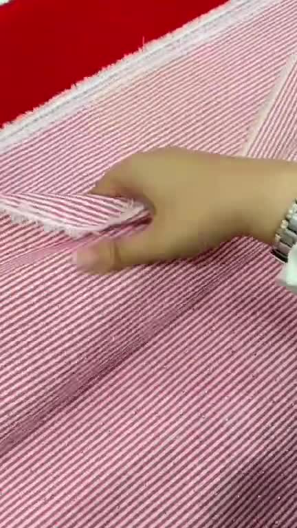 پارچه تترون راه راه نگین کوب تابستونی