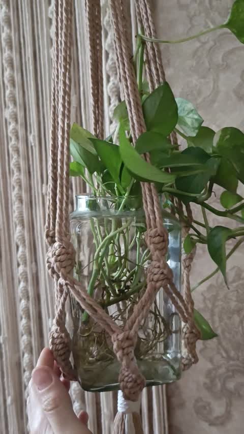 پرده مکرومه مدل ژوزفین بدون منگوله(پس کرایه)