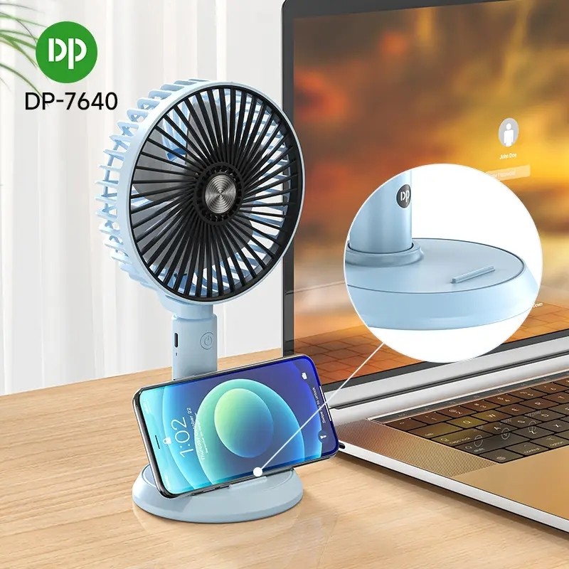 پنکه شارژی رومیزی برند دی پی مدل DP-7640