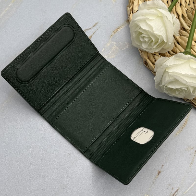 جاکارتی مگنتی مگ سیف دار چرمی Magsafe مگنتی Leather Wallet سبز کد 155096