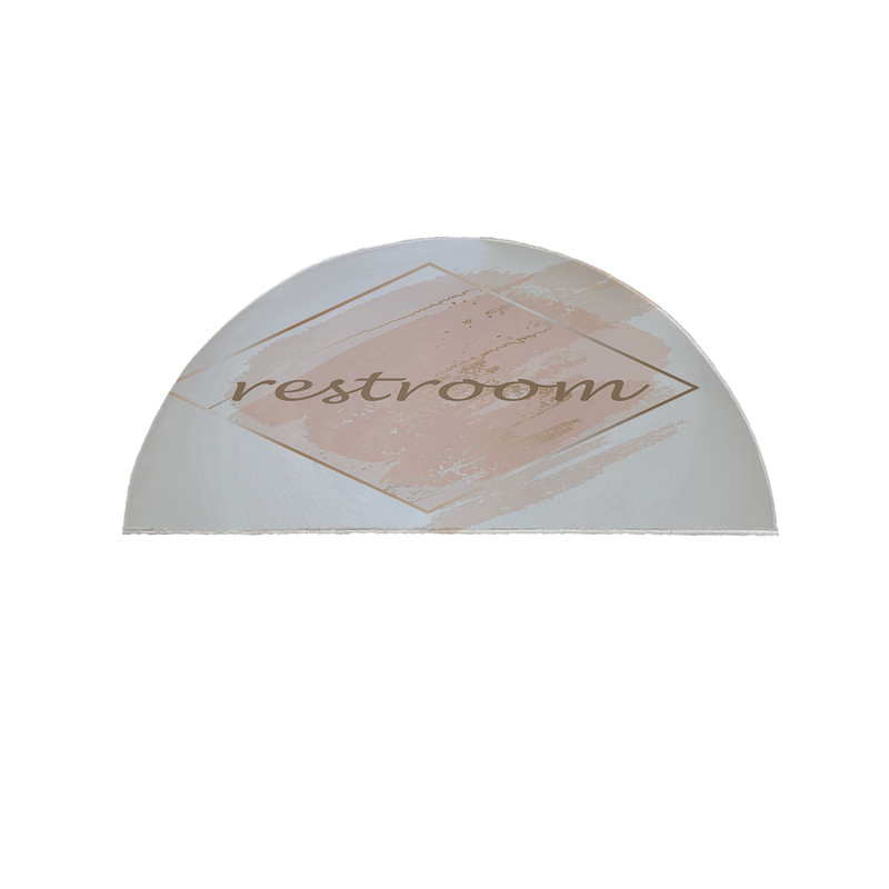 پادری مدل نیم دایره طرح Restroom کد 8701 سایز 9045 سانتی متر