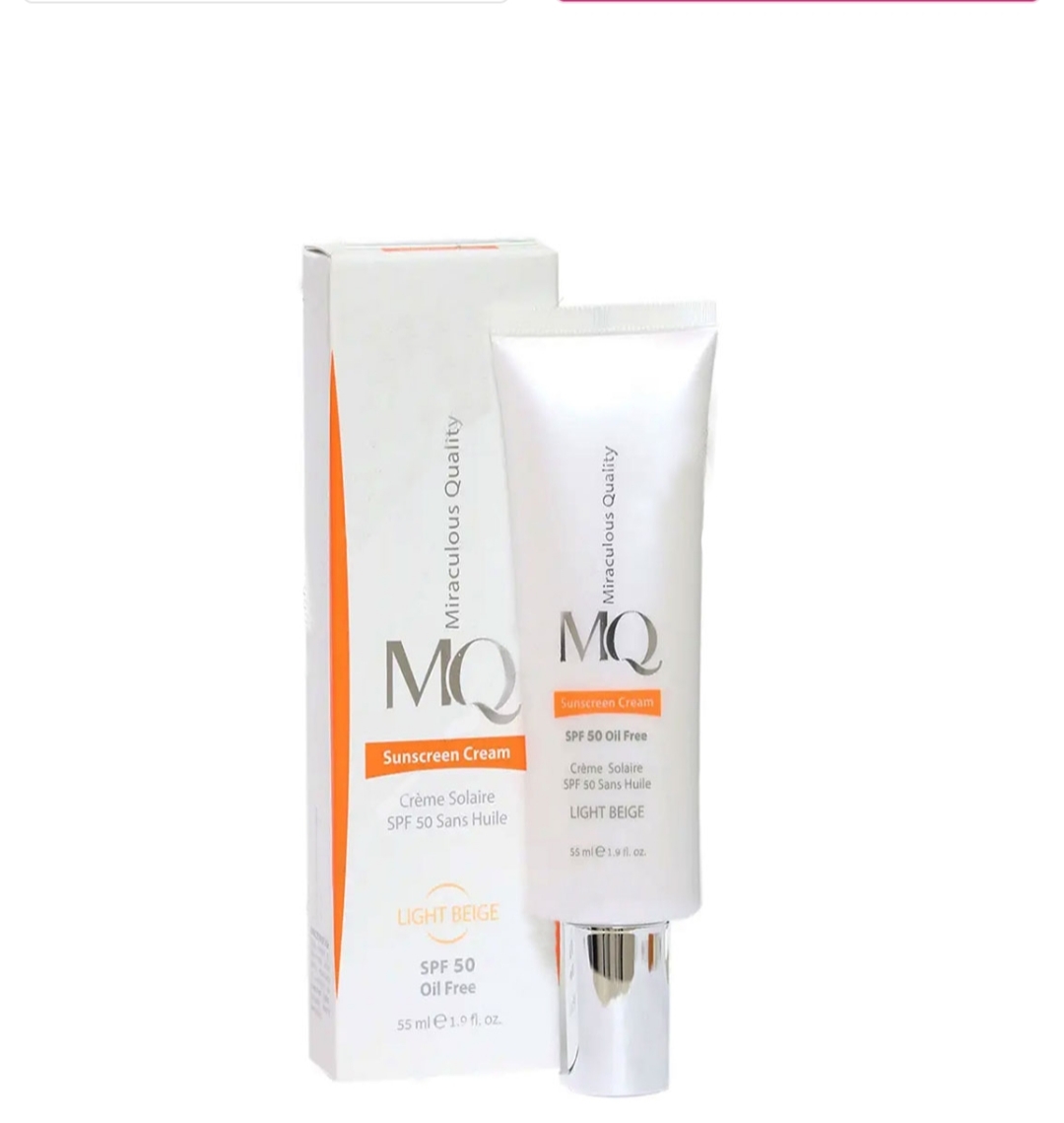 کرم ضدآفتاب فاقد چربی ام کیو SPF50،حجم 55میل