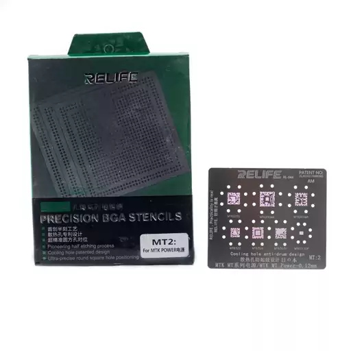 ورق شابلون آی سی پاور ریلایف مدل Relife RL-044 IC Power Reball Stencil MT2