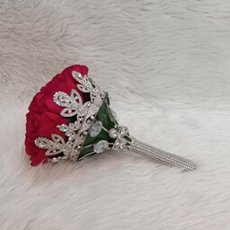 دسته گل عروس .  دسته گل مصنوعی . عروس  . عروس گل مصنوعی . گلدان گیاه . گلدان مصنوعی تاج سر. تاج عروس