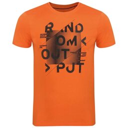 تی شرت نارنجی مدل D سایز  S