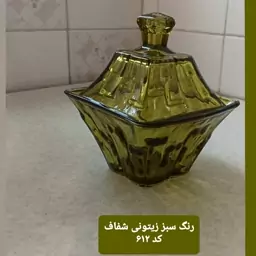 قندون شیشه ای رنگ سبز زیتونی کد 612 بی.ان.اس  B.N.S