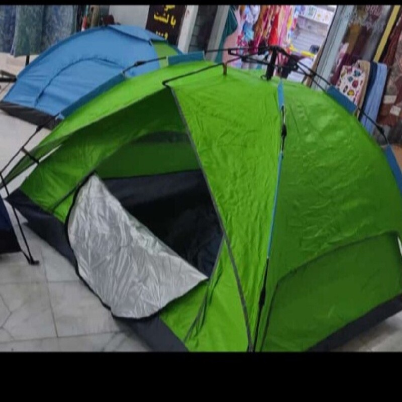 چادر کوهنوردی و مسافرتی اتوماتیک چتری ( نیلوفری ) 4 نفره ( دو نفر خواب) ضد آب و آب گریز