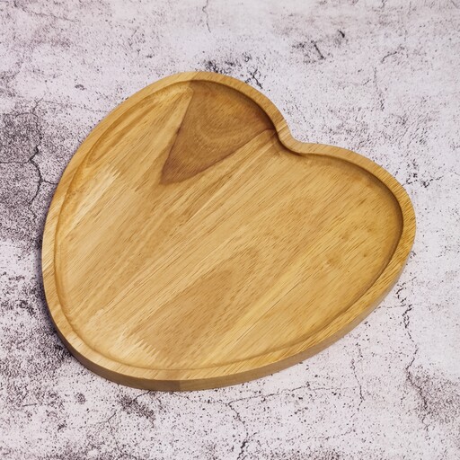 بشقاب قلب سایز بزرگ تهیه شده از چوب رابر سوپر پلاس با کیفیت بالا 