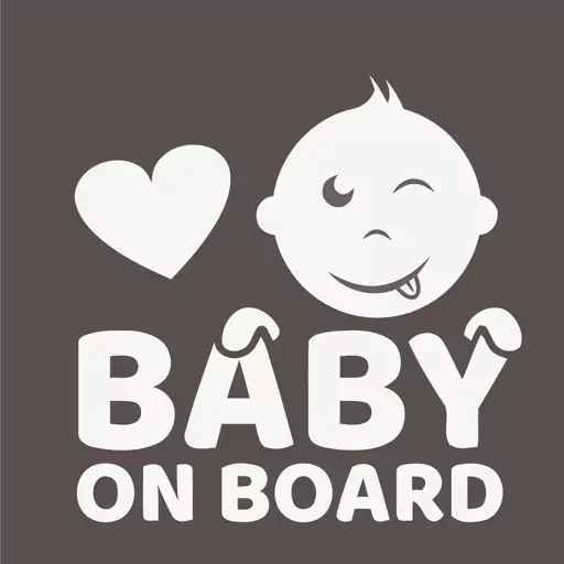 برچسب بدنه خودرو طرح baby on board