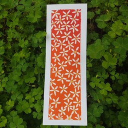 بوک مارک کتاب گل بابونه ای نارنجی علامت گذار  کتاب بسیار زیبا و عالی برای فراموش نکردن صفحه کتاب