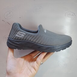 کفش اسپرت زنانه مردانه اسکچرز skechers های کپی عالی از اسکیچرز اصل راحتی طبی روزمره پارچه ای استرچ مشکی سیاه ورزشی سالن 