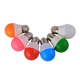لامپ چراغ خواب رنگی  3  وات سرپیچ معمولی در رنگهای مختلف . ارسال به صورت پسکرایه 