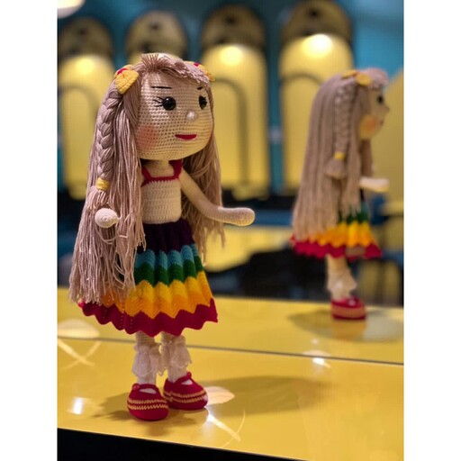 عروسک دختر رنگین کمان کد 100