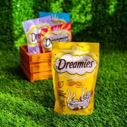 تشویقی گربه دریمیز  Dreamies  60g طعم  پنیر