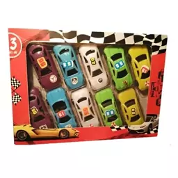 ماکت ماشین بازی مدل speed car racing کد 007 بسته 10 عددی