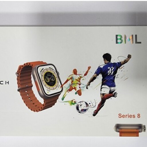 ساعت هوشمند BML ULTRA SERIES8 دارای دو بند رنگ ساعت بژ و ضد آب