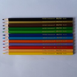 لوازم تحریر (مداد رنگی فکتیس 12 رنگ با جعبه مقوایی کشویی)