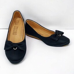 کفش زنانه کالج پاپیونی - کفش چرم -ادیداس-دخترانه و زنانه- رسمی کد 5523