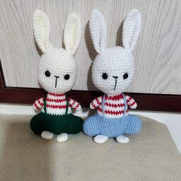 عروسک بافتنی خرگوش خریدبالای 200000تومان. ارسال به سراسر ایران  رایگان