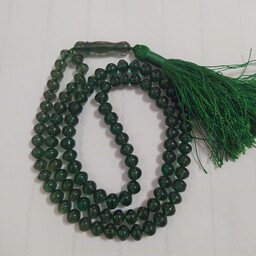 تسبیح سندلوس اصل و زیبا 99 تایی سبز شفاف