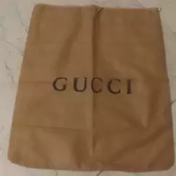 ساک کیسه کیف خرید کاور پارچه ای کرم گوچی gucci ابعاد 37 در 42