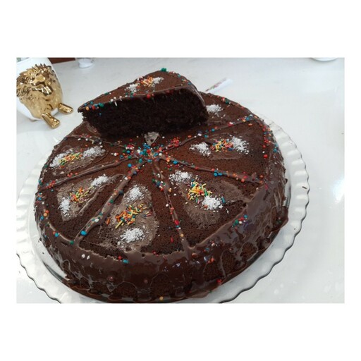 کیک کافی شاپی شکلاتی (1کیلوگرمی)ارسال به صورت پس کرایه