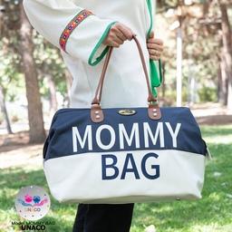 ساک لوازم نوزاد و کودک momy bag طراحی شده از چرم و برزنت