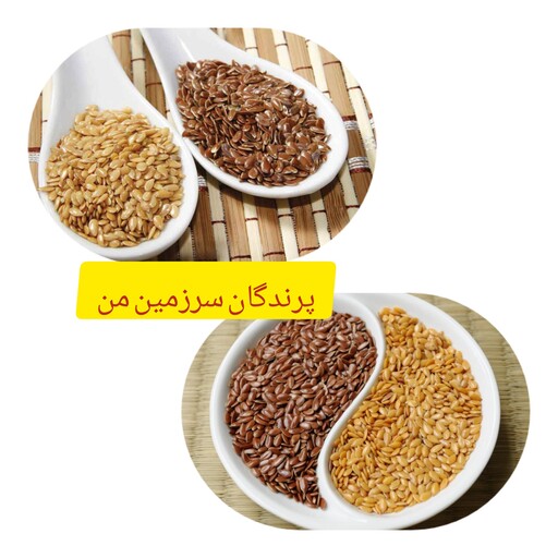 تخم کتان قهوه ای مناسب پرندگان 250گرمی 