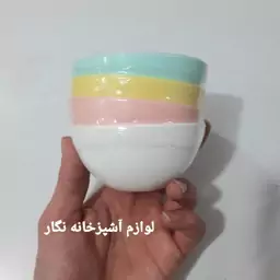 کاسه ماست خوری 4عددی سایز قطر 10cm ارتفاع 4.5cm مناسب هفت سین 