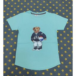 تیشرت پسرانه  طرح خرس ورزشکار سایز 45 و 50 و 55 و 60  دارای رنگبندی