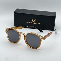 عینک آفتابی مردانه و زنانه مارک جنتل مانستر  عدسی یووی 400 استاندارد((رنگ عسلی)