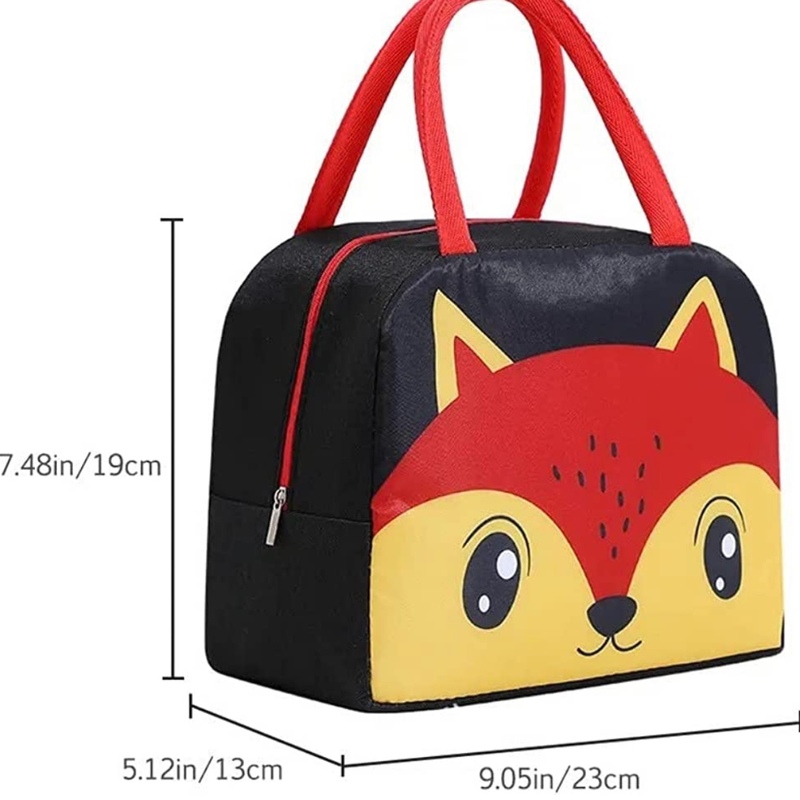 کیف غذا سردو گرم اورجینال ضدآب مناسب برای مدرسه پیک نیک سرکار مدل روباه