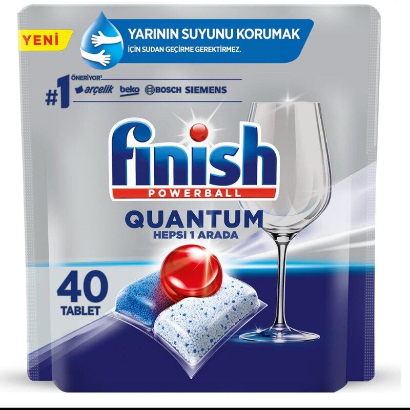 قرص ماشین ظرفشویی فینیش مدل کوانتوم بسته 40 عددی محصول ترکیه
