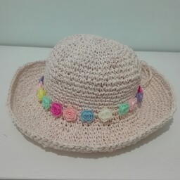 کلاه بچگانه تابستانی قلاب بافی
