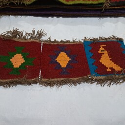 گلیم دستبافت زیرتلفنی رومیزی دیوارکوب سنتی دستبافت