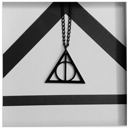 گردنبند خفن یادگاران مرگ هری پاتر Harry Potter پلکسی مشکی 