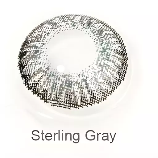 لنز شیشه ای سالیانه کلینیک رنگ طوسی یخی sterling gray 