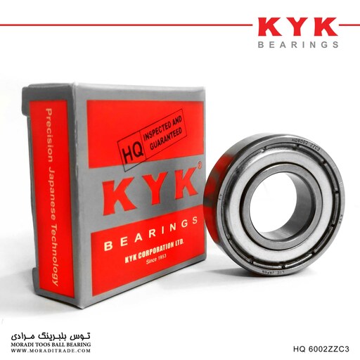 بلبرینگ صنعتی 6002ZZC3 برند KYK ژاپن