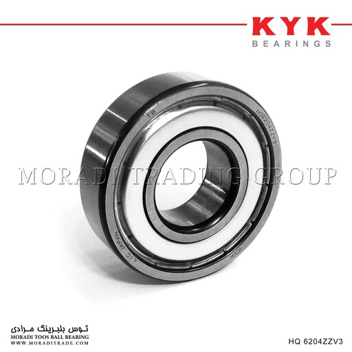 بلبرینگ شیار عمیق صنعتی 6204ZZV3 برند SILVER KYK ژاپن